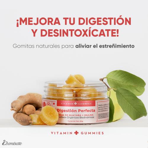DIGESTION PERFECTA GOMITAS HOJA DE GUAYABA E INULINA