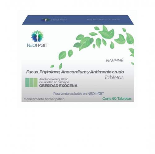 NARFINÉ TABLETAS HOMEOPATICAS 