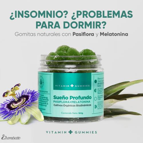 SUEÑO PROFUNDO MELATONINA Y PASIFLORA GOMITAS PARA DORMIR  (Nuevo)